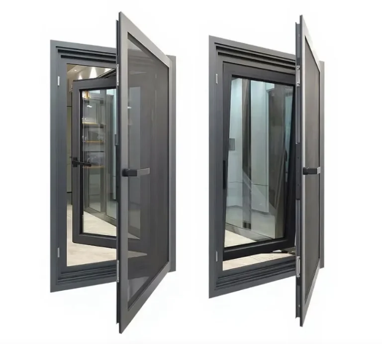 aluminum double-glazed casement window