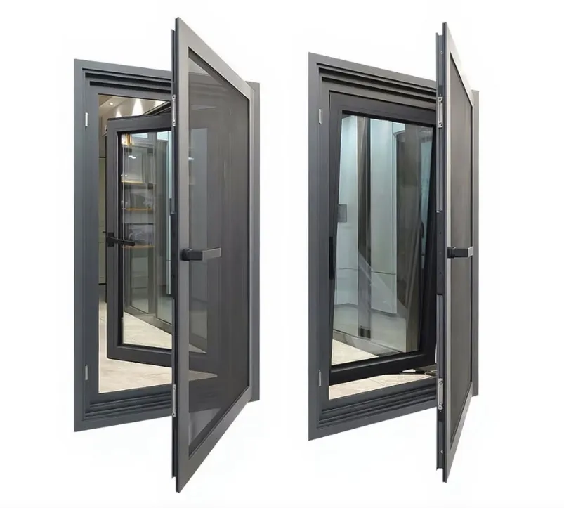aluminum double-glazed casement window